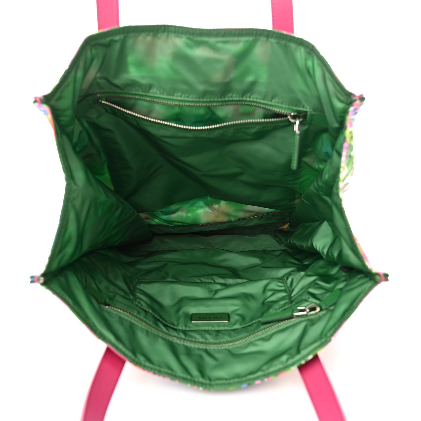 Tessuto Nylon Floral Print Tote Pink