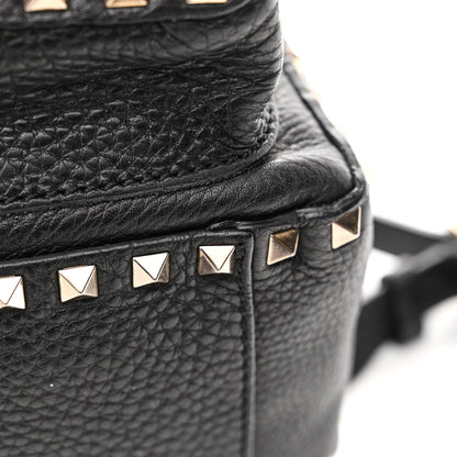 Valentino Garavani Grained Calfskin Medium Rockstud Backpack Black 12 of 13
