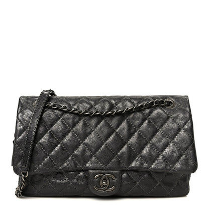 Chanel Iridescent Caviar Quilted Large Chic Flap Grey 1 of 11