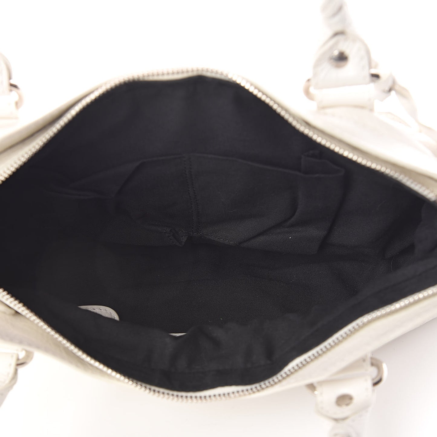 Agneau Giant 12 Silver Hardware First Creme Ivory
