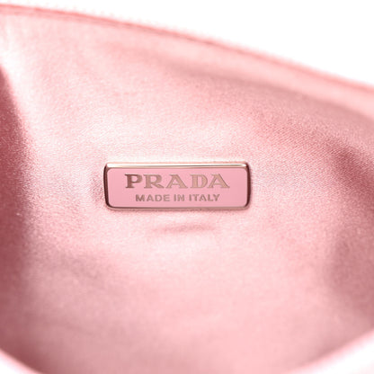 Prada Satin Crystal Mini Re-Edition 2000 Bag Alabastro 6 of 10
