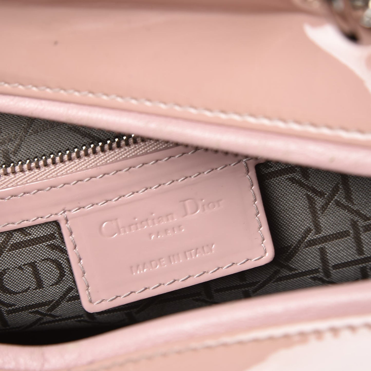 Patent Cannage Large Lady Dior Light Pink
