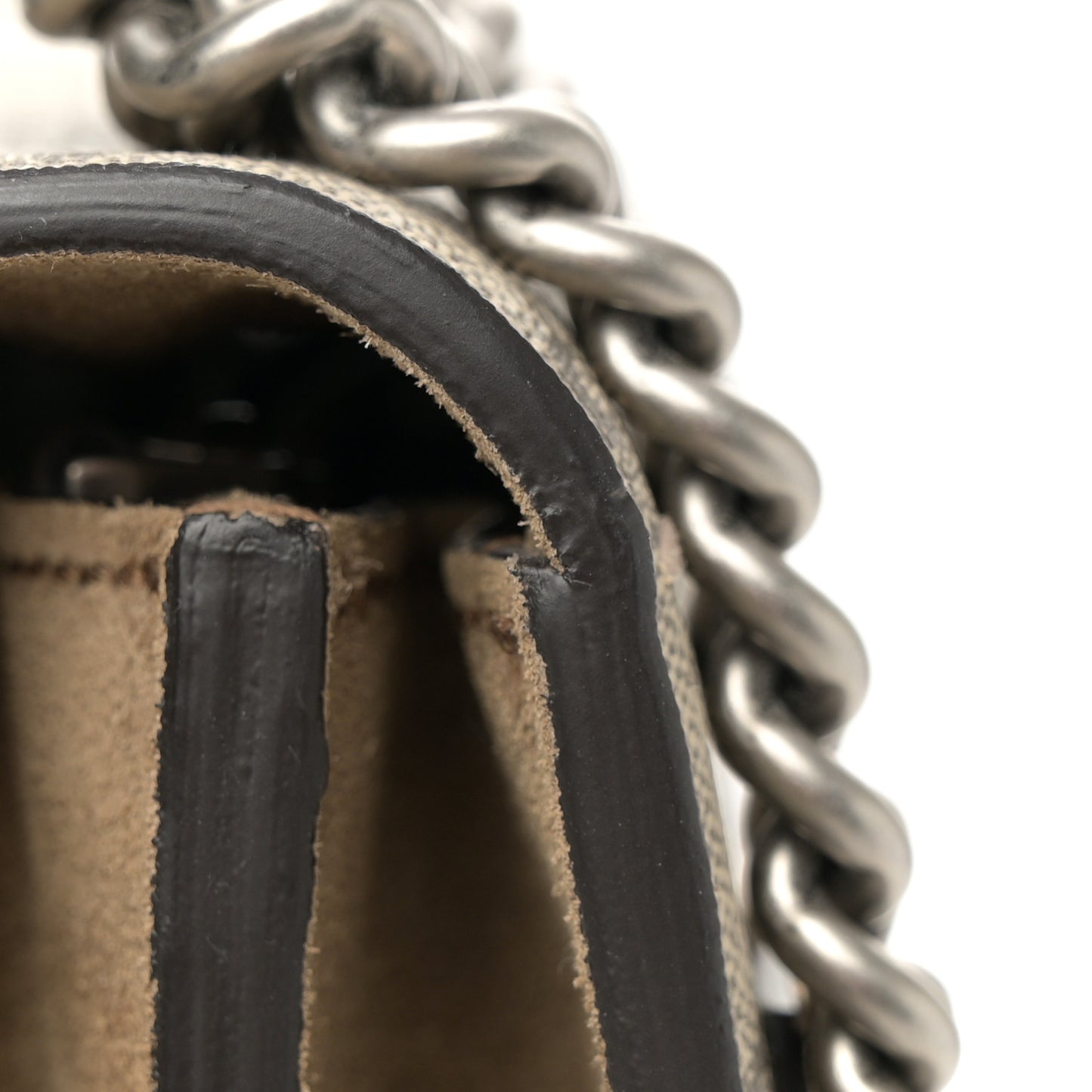 GG Supreme Monogram Medium Dionysus Shoulder Bag Taupe