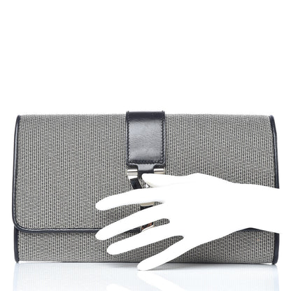 Saint Laurent Metallic Mesh Calfskin Classic Y Ligne Clutch Silver Black 2 of 12