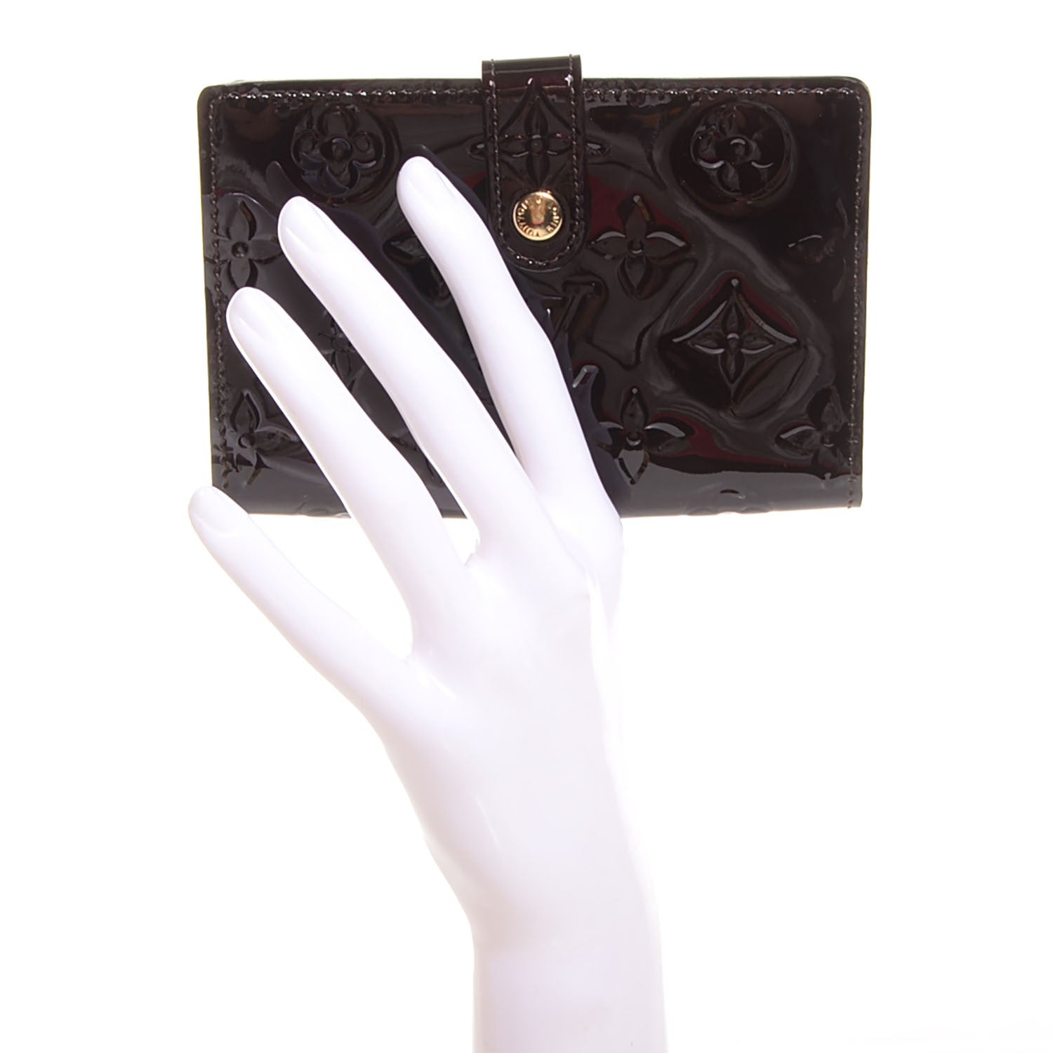 Louis Vuitton Vernis French Purse Wallet Amarante 2 of 9