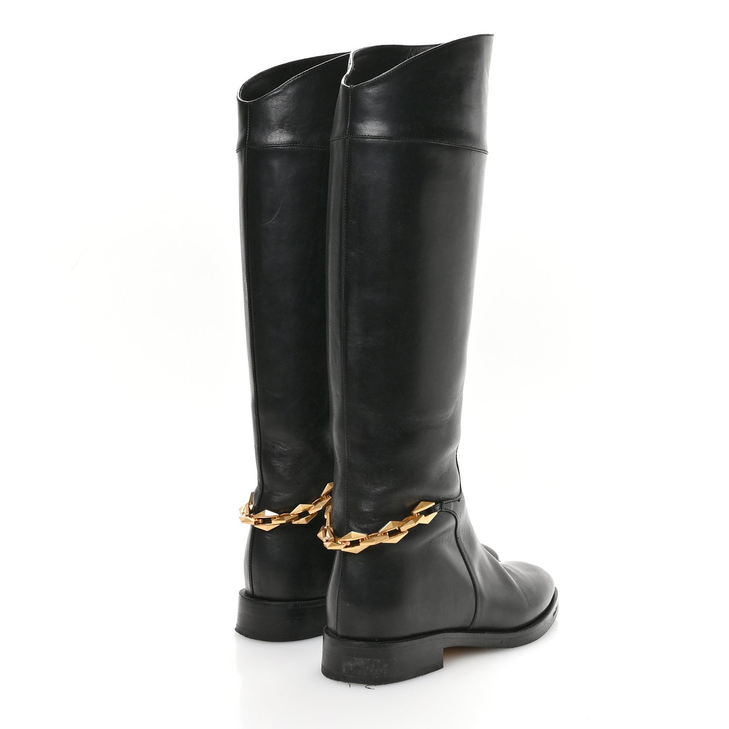 Calfskin Nell Tall Boots 36.5 Black