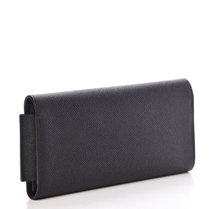 Hermes Epsom Passant Long Wallet Black 3 of 11