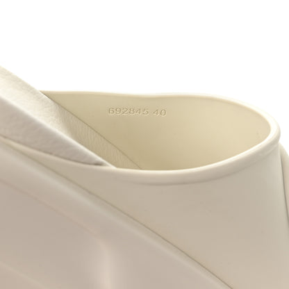 Gucci Soft Rubber Womens Interlocking G Platform 42mm Slide Sandals 40 Off White 15 of 18