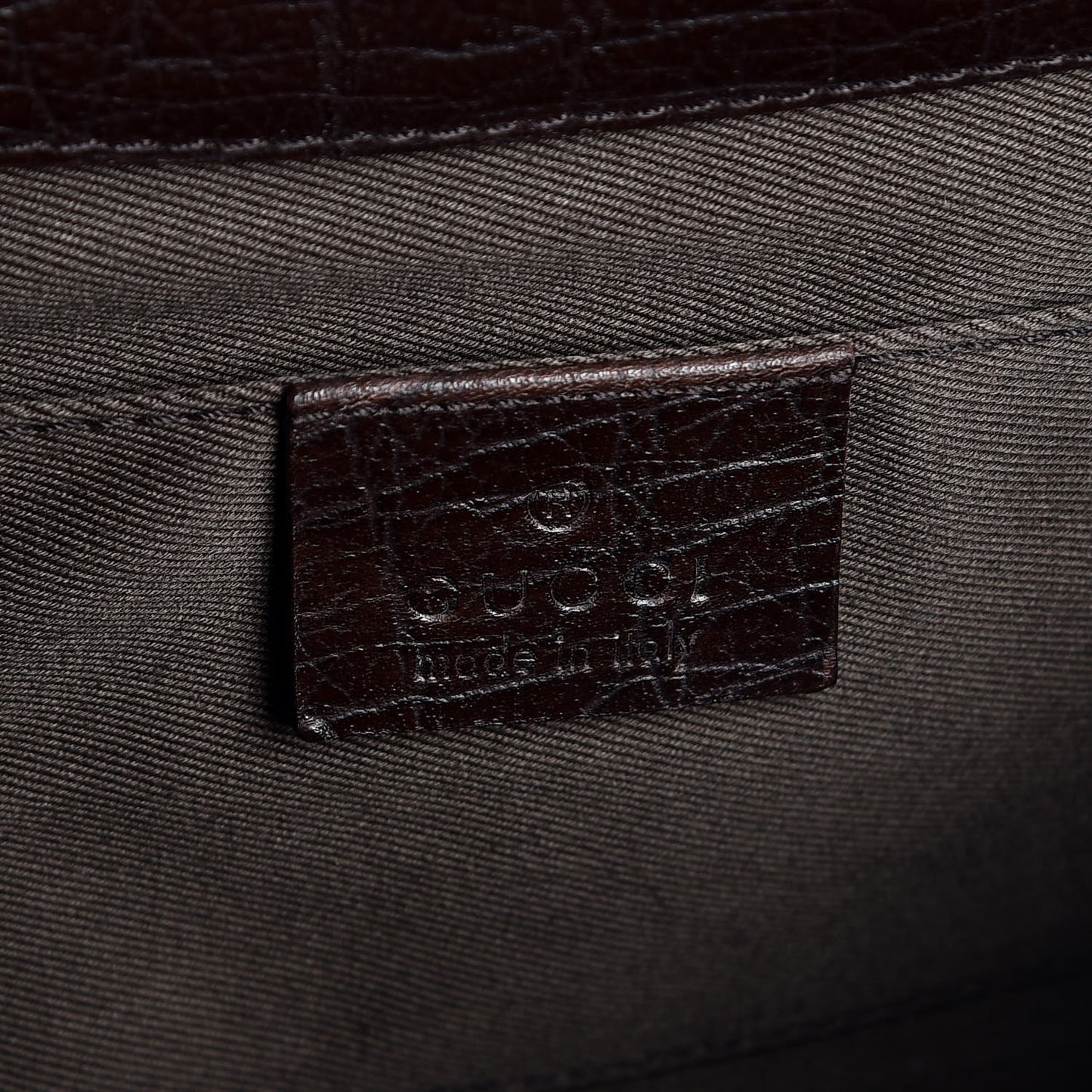 Monogram Horsebit Clutch Dark Brown