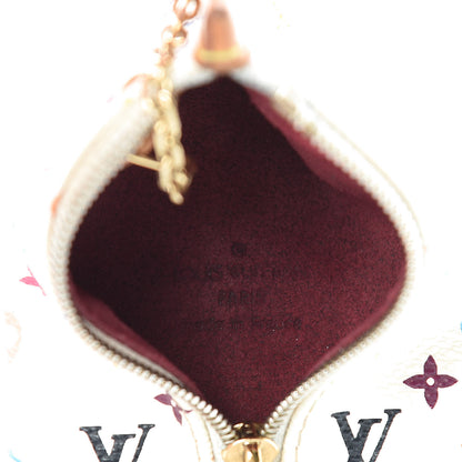Louis Vuitton Monogram Multicolor Berlingot Coin Purse White 5 of 9