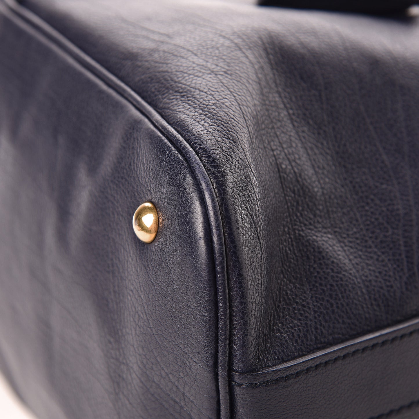 Calfskin Oversized Muse Navy Blue
