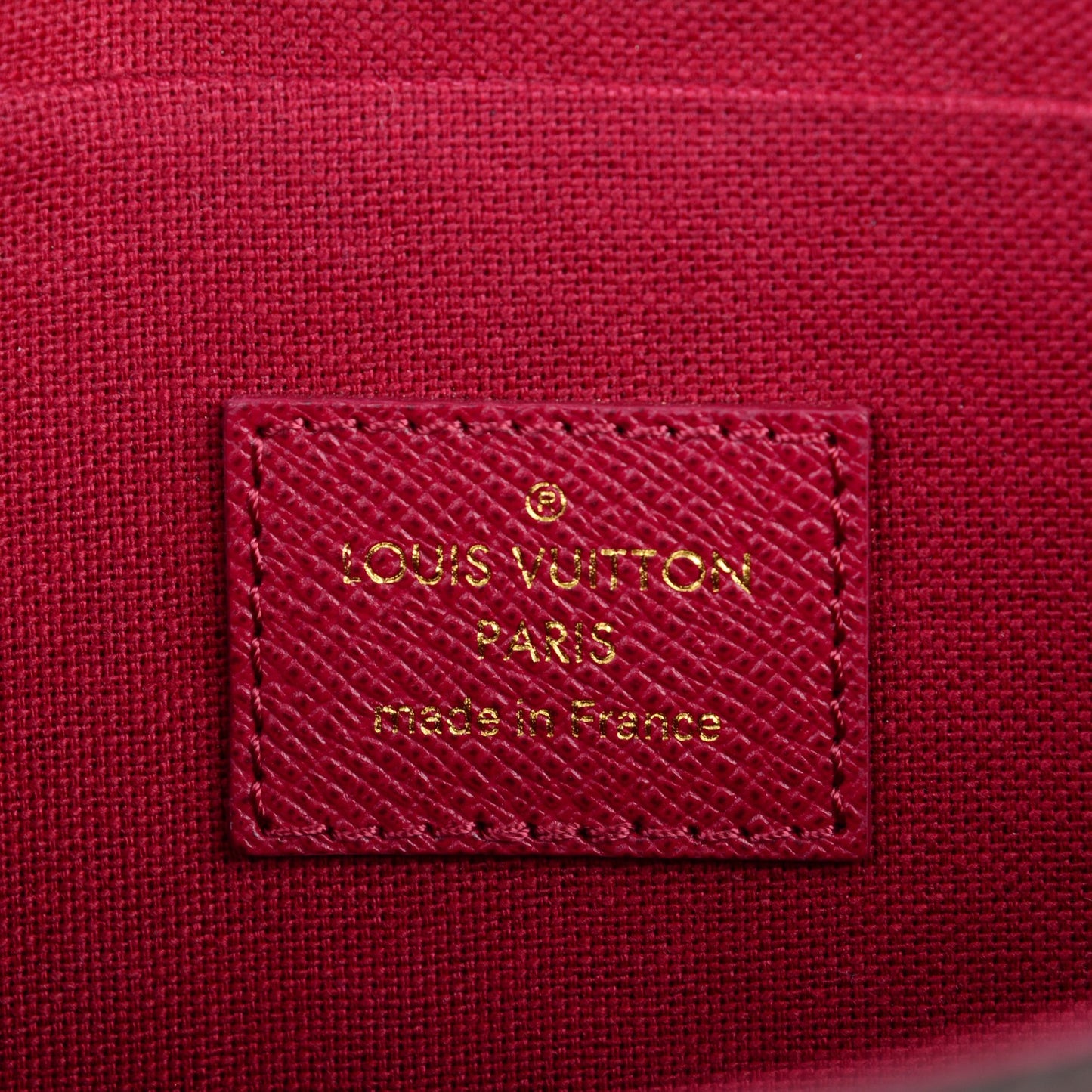 Monogram Pochette Felicie Chain Wallet Fuchsia