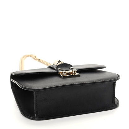 Valentino Garavani Vitello Small Glam Lock Rockstud Flap Black 4 of 8