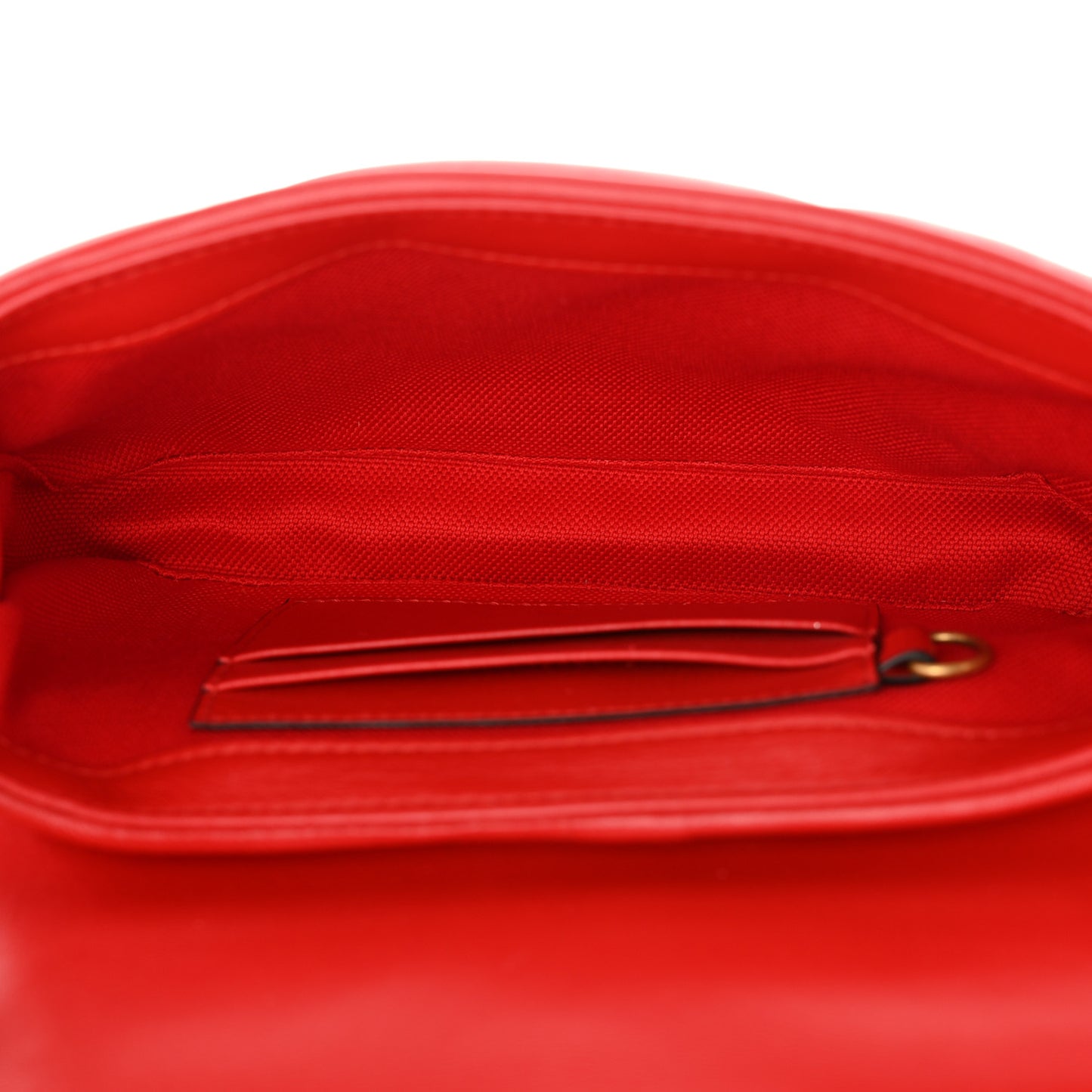 Calfskin Matelasse Double G Studs Mini Torchon GG Marmont Shoulder Bag Hibiscus Red