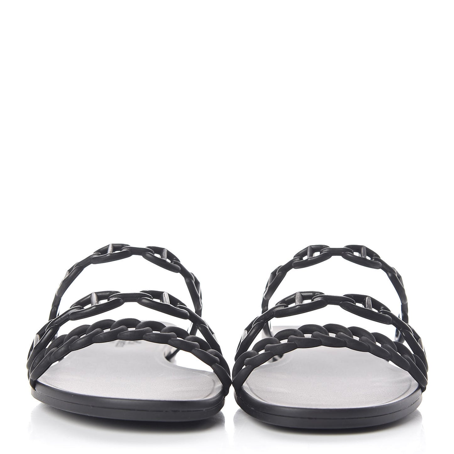 Rubber Chaine d'Ancre Rivage Sandals 35 Black