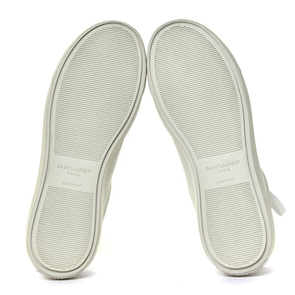 Saint Laurent Perforated Calfskin Glitter Andy Low Top Sneakers 36 6 of 7