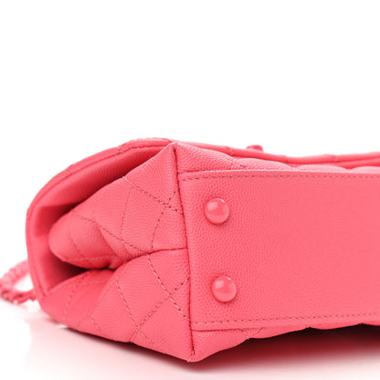 Chanel Caviar Quilted Incognito Extra Mini Coco Handle Flap Pink 9 of 11