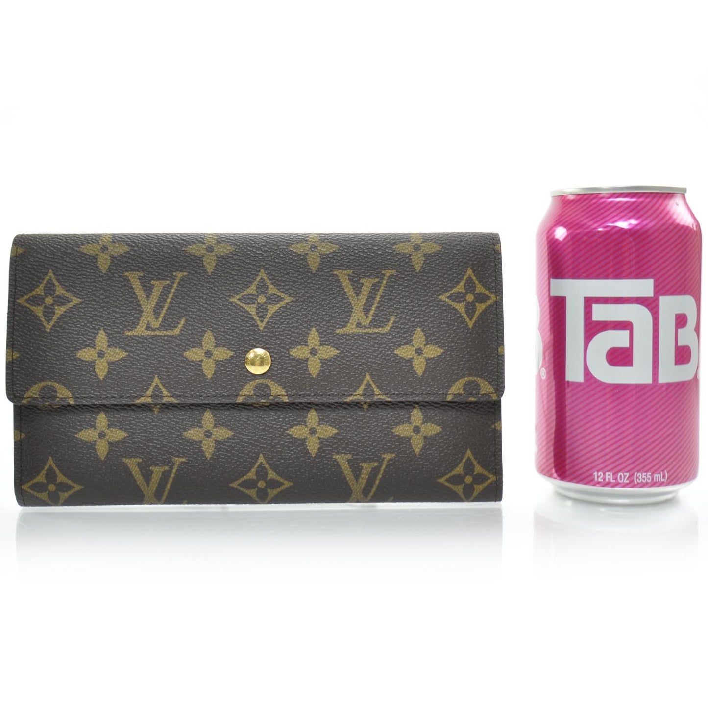Monogram Checkbook Holder Wallet