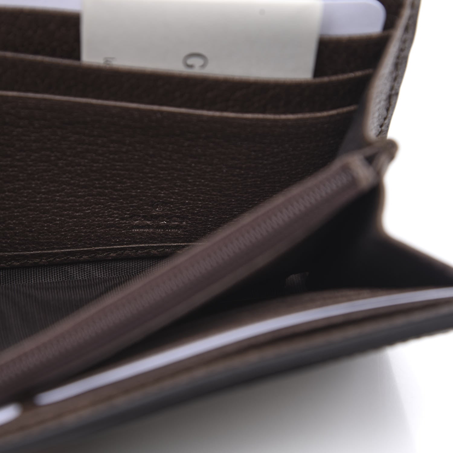 Gucci GG Supreme Monogram Web Ophidia Continental Wallet Brown 7 of 11