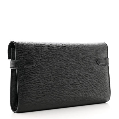 Hermes Epsom Kelly Longue Wallet Black 3 of 10