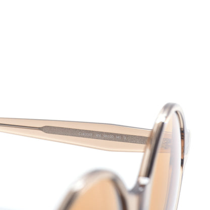 Celine Round Sunglasses CL40051F Transparent Orange 5 of 6