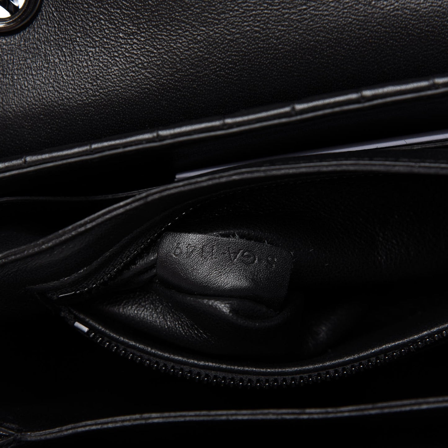 Calfskin Quilted Medium C Bag Black