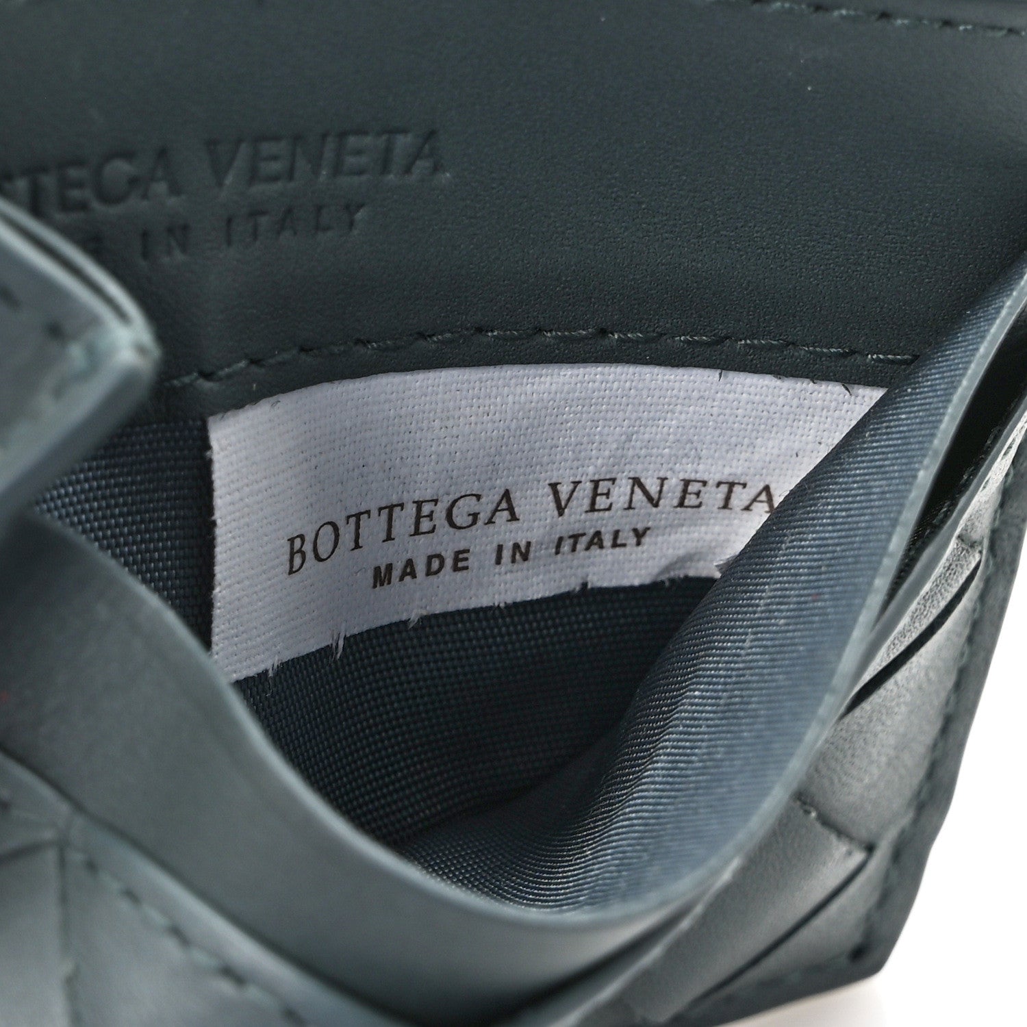 Bottega Veneta Calfskin Intrecciato Credit Card Case Aloe 7 of 8
