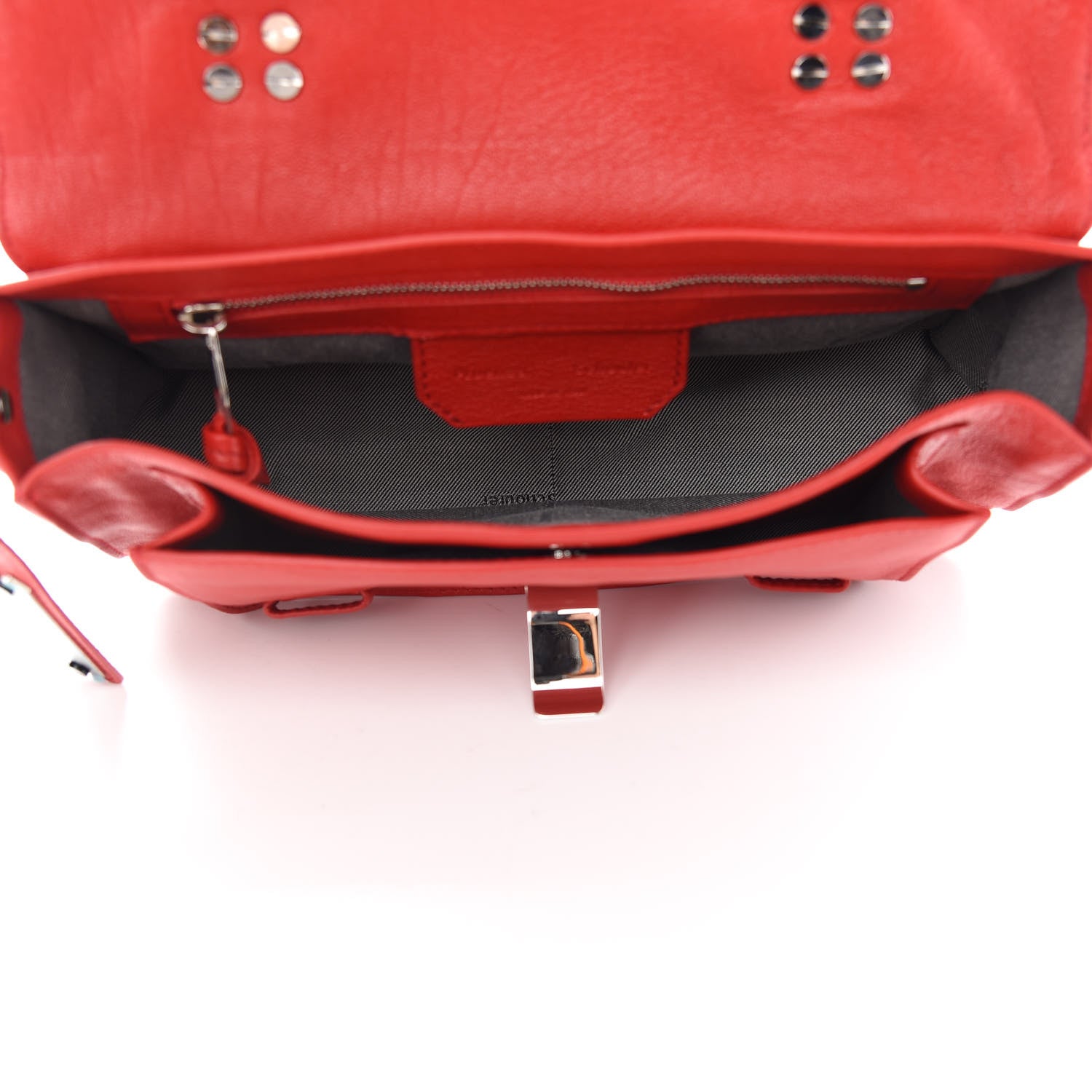 Proenza Schouler Lambskin Tiny PS1 Satchel Red 5 of 10