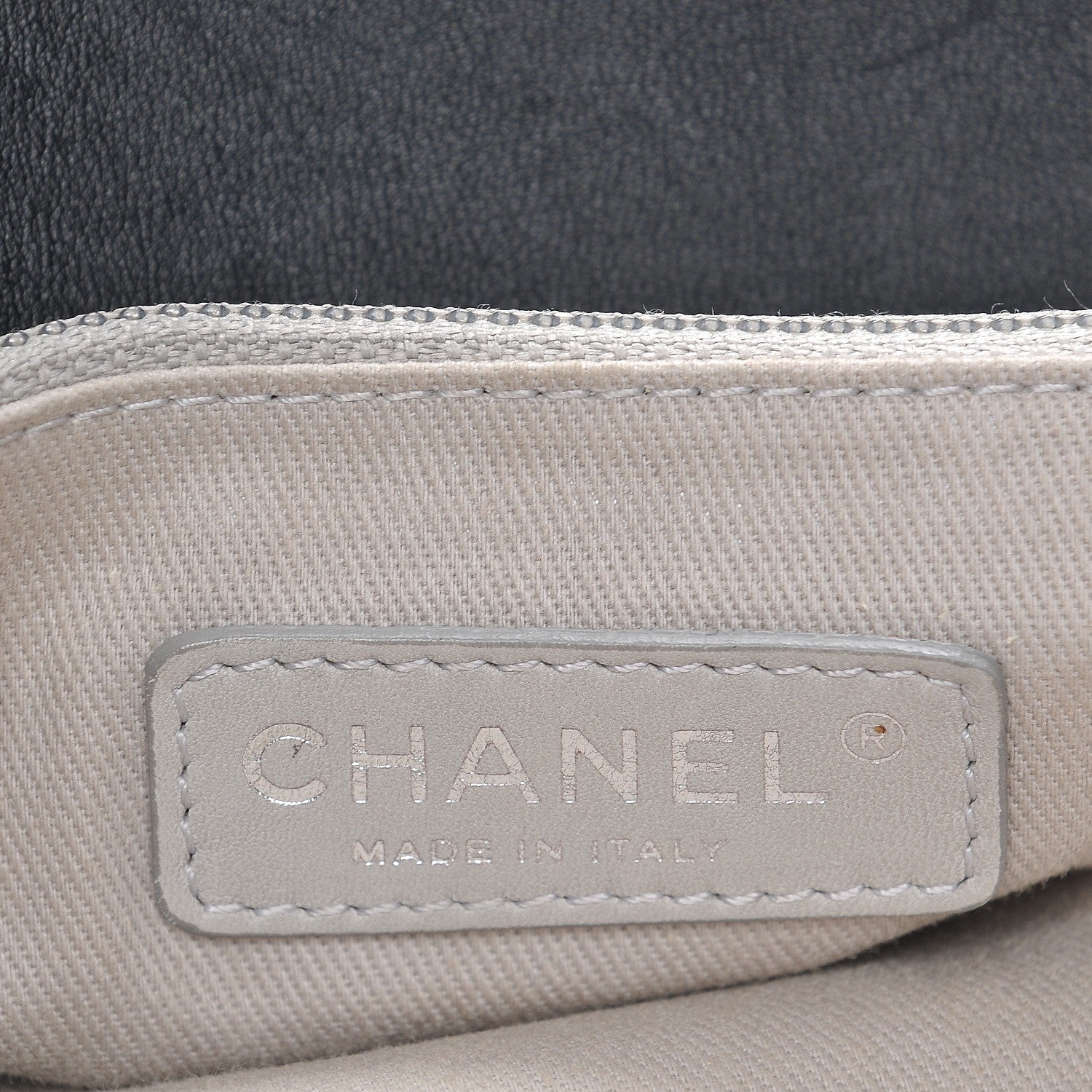 Chanel Aged Calfskin Quilted Be CC Tote Black 7 of 19