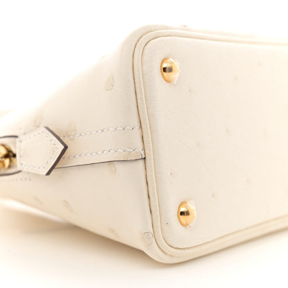 Hermes Ostrich Bolide Mini 1923 Nata 9 of 12