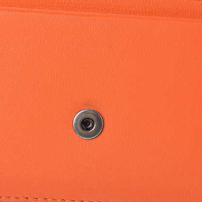 Bottega Veneta Nappa Intrecciato Card Holder Tangerine 10 of 12