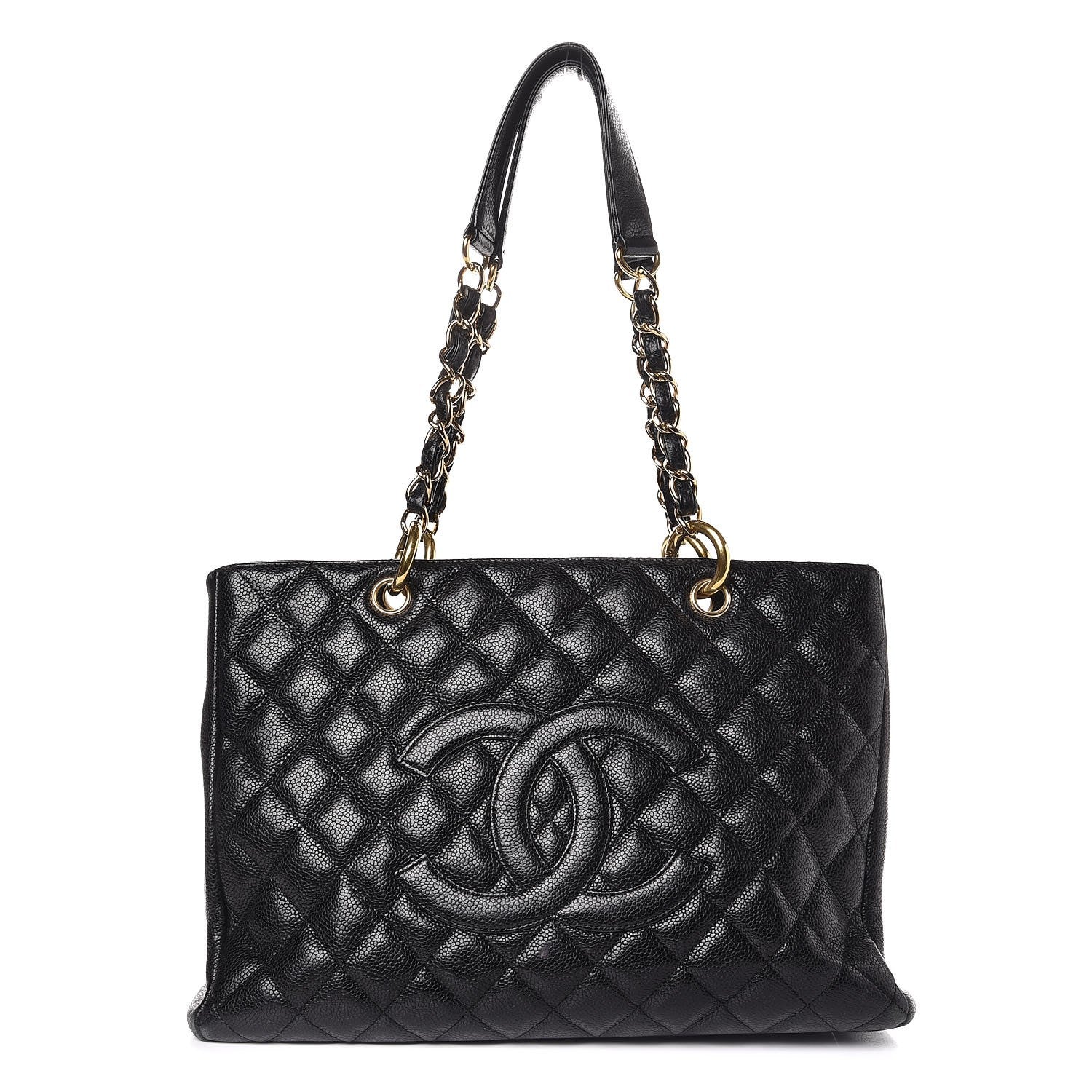 Chanel Caviar Quilted Grand Shopping Tote GST Black 1 of 12