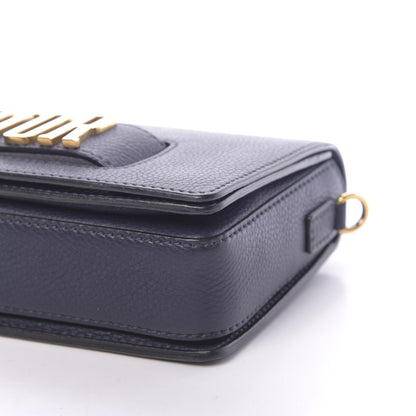 Christian Dior Grained Calfskin Dio(r)evolution Flap Bag Navy Blue 9 of 10