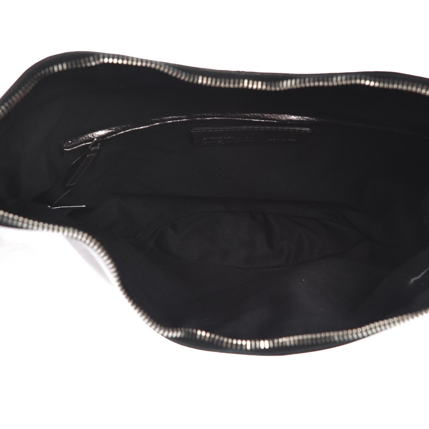 Alexander McQueen Metallic Lambskin De Manta Clutch Gun 5 of 10