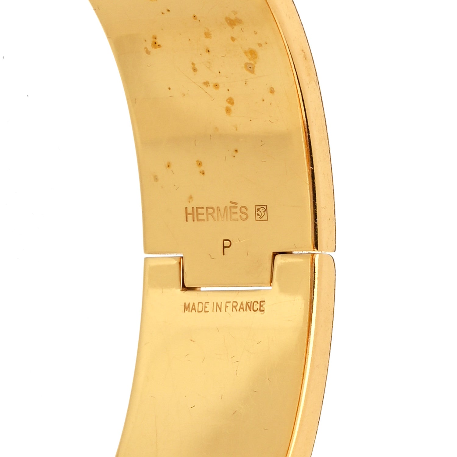 Hermes Enamel Wide Clic Clac H Bracelet PM Orange 4 of 5
