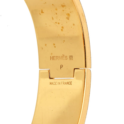 Hermes Enamel Wide Clic Clac H Bracelet PM Orange 4 of 5