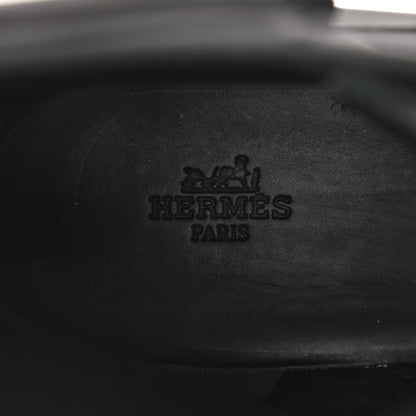 Hermes Calfskin Defense Ankle Boots 40 Black 7 of 12