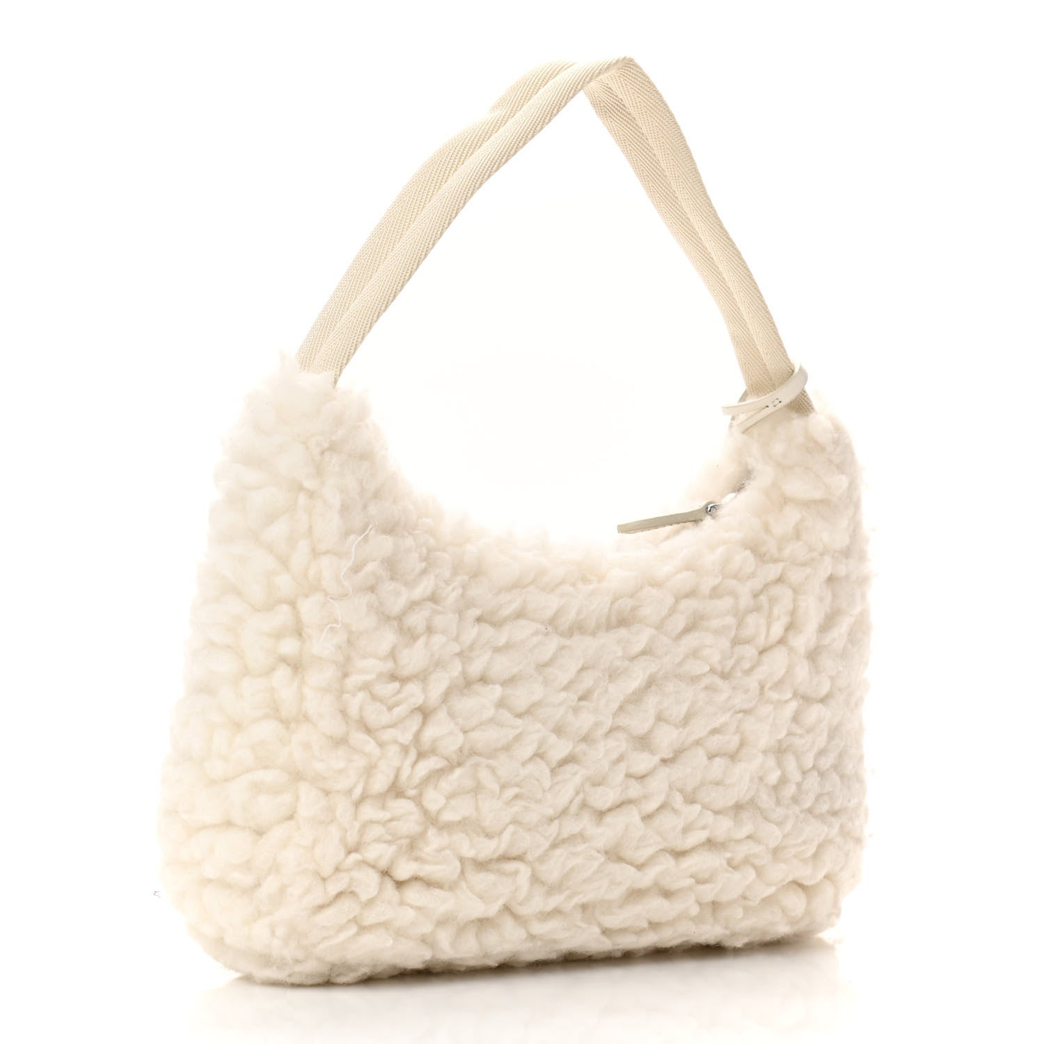 Prada Cashmere Mini Re-Edition 2000 Bag Naturale 3 of 10