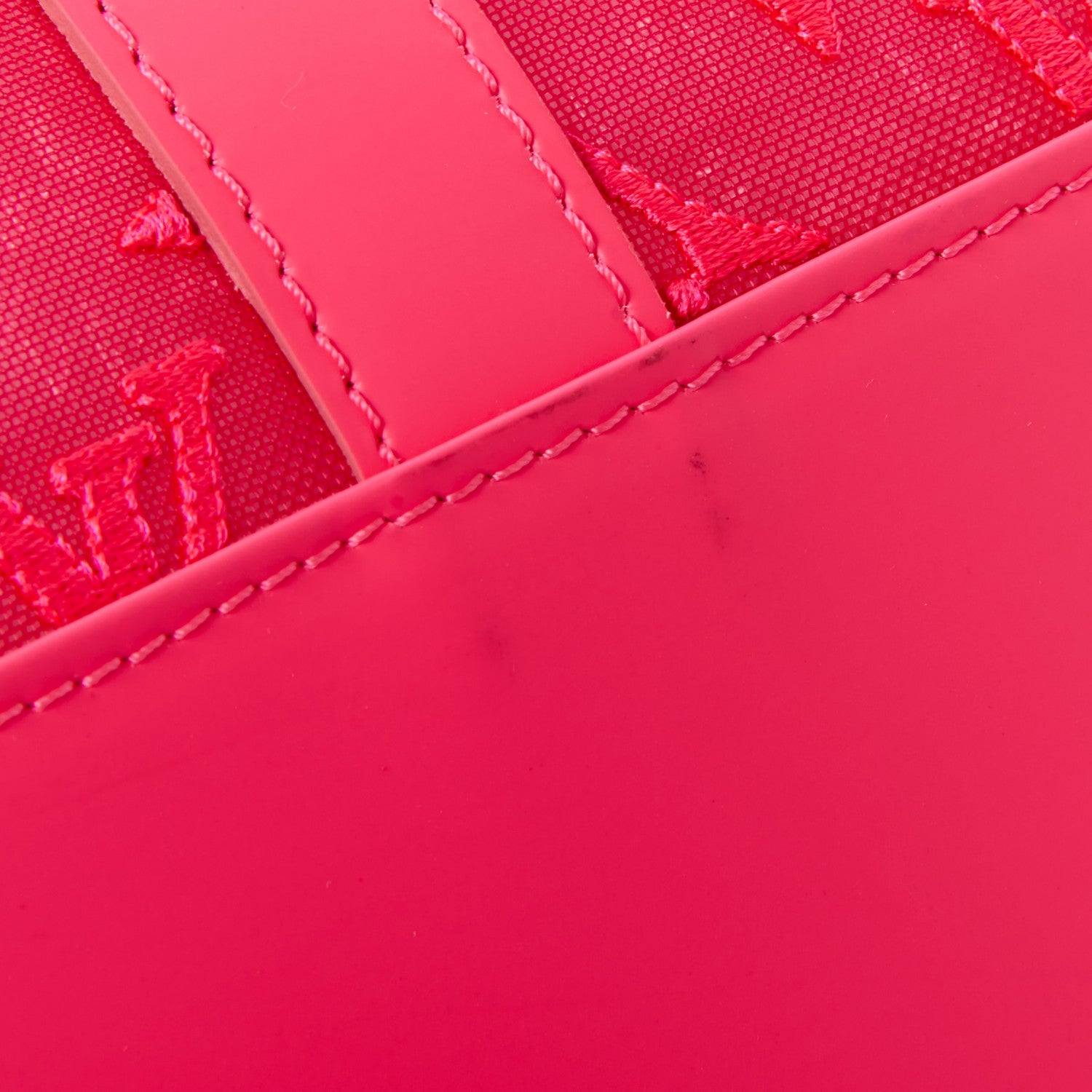 Louis Vuitton Monogram Fluo See Through Keepall Bandouliere 50 Rose 10 of 12