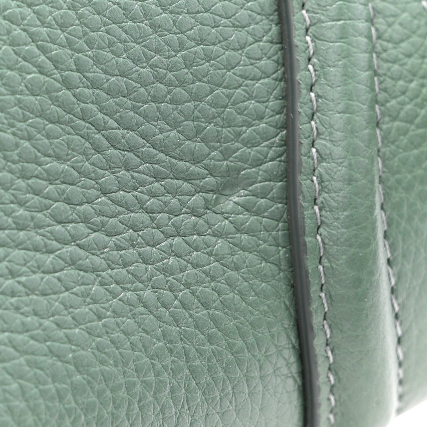 Celine Drummed Calfskin Nano Luggage Celadon 12 of 14