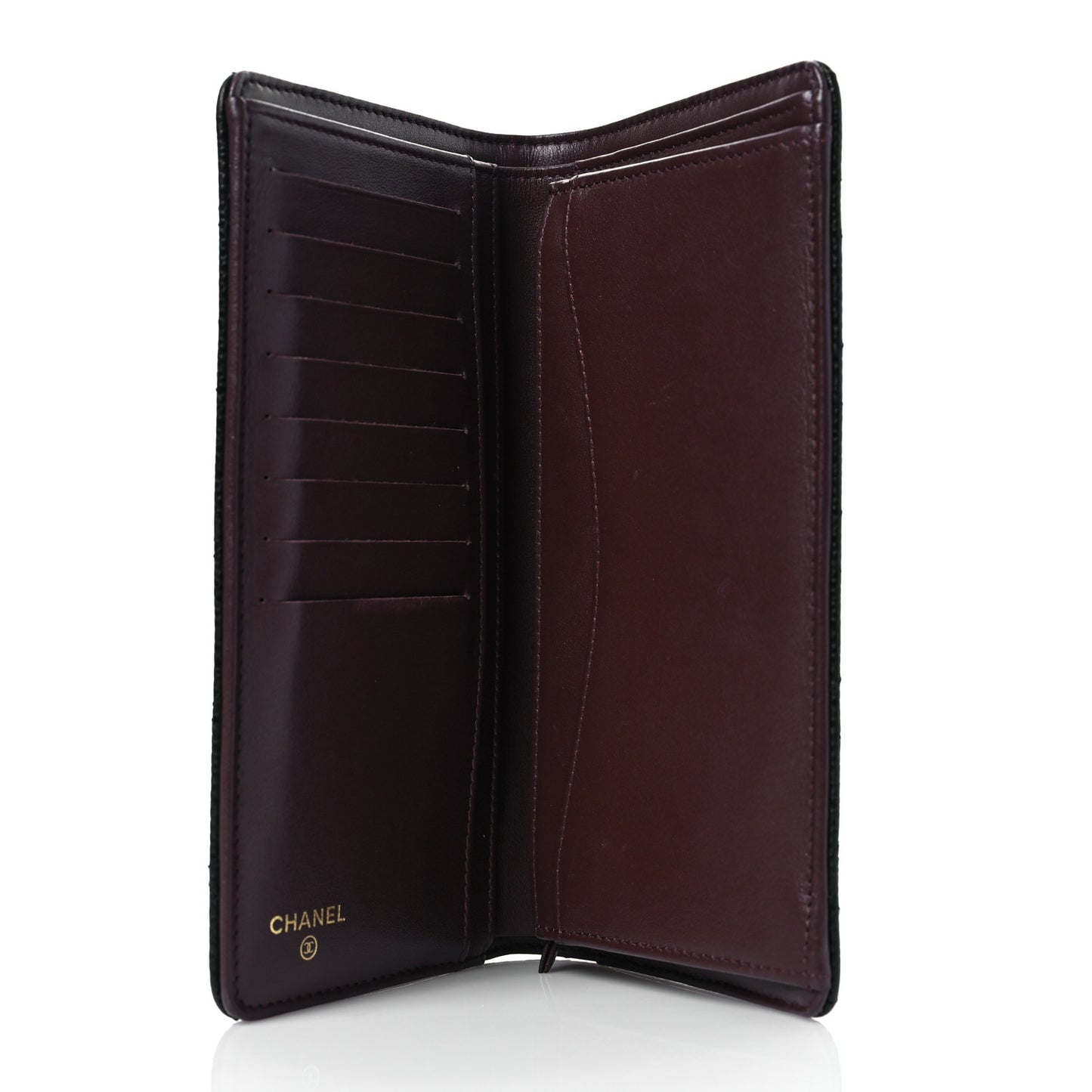 Caviar Quilted Yen Wallet Black