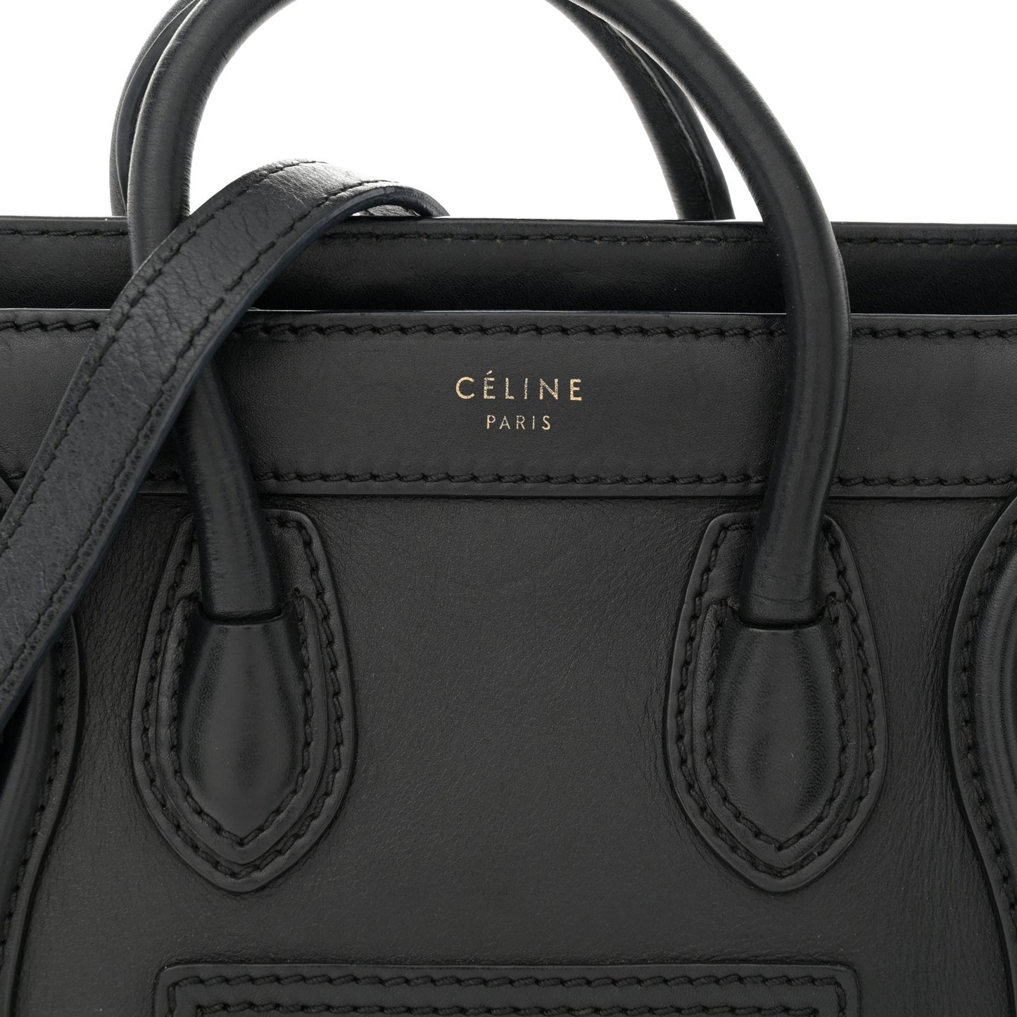 Smooth Calfskin Nano Luggage Black