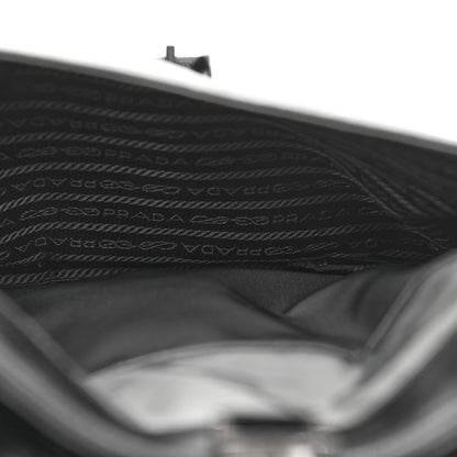 Prada Tessuto Nylon Saffiano Messenger Bag Black Grey 5 of 9