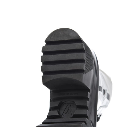 Louis Vuitton Patent Calfskin Spaceship Laureate Platform Desert Boots 37.5 Silver 21 of 21