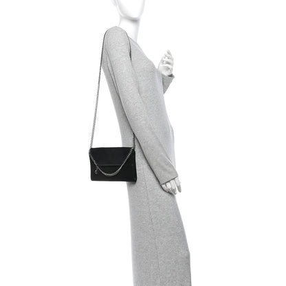 Stella McCartney Shaggy Deer Mini Falabella Crossbody Bag Black 2 of 12