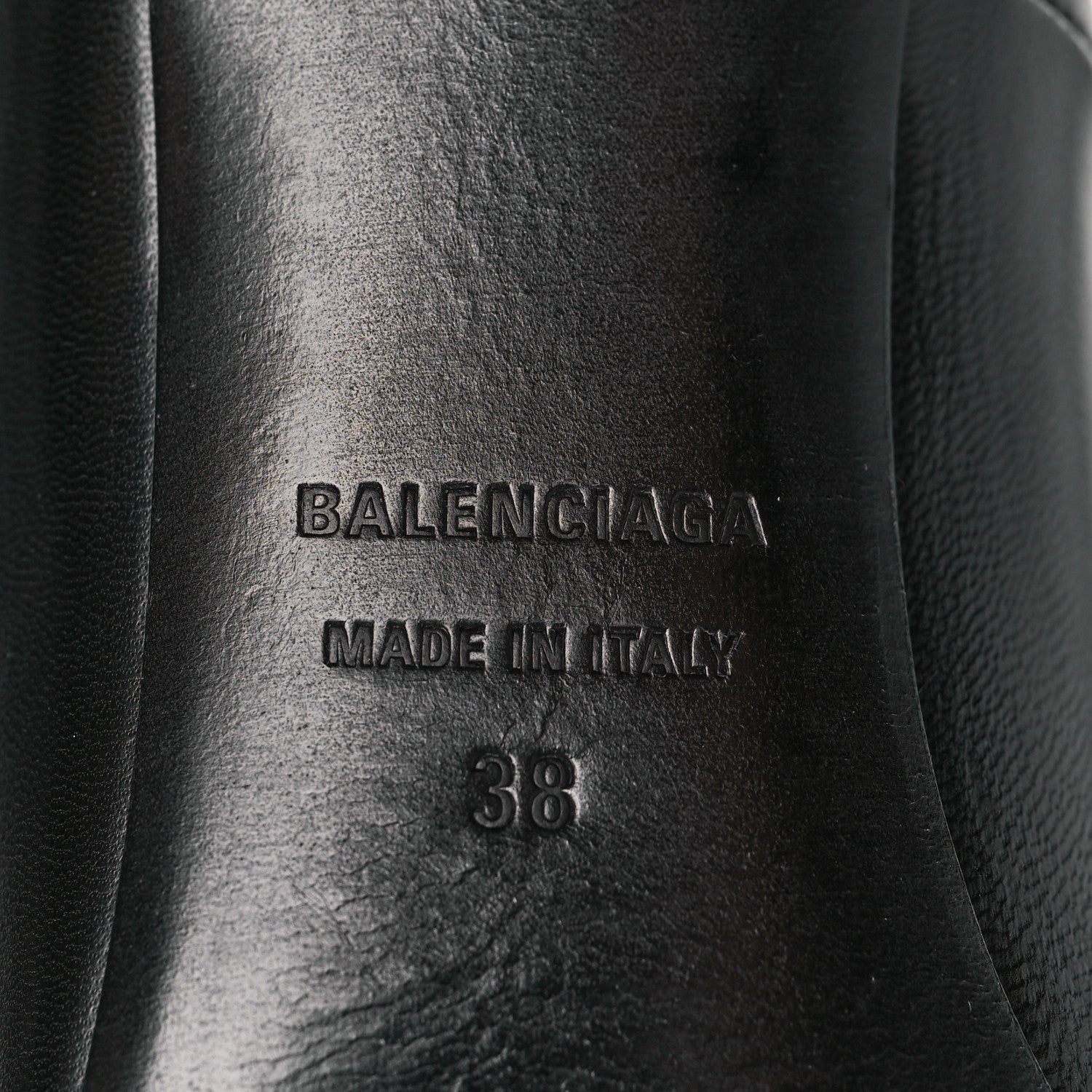 Balenciaga Shiny Kidskin Fringe Pointy Toe BB Knife Pumps 38 Black 7 of 8