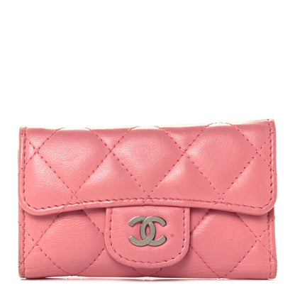 Chanel Lambskin Quilted 6 Key Holder Pink 1 of 12