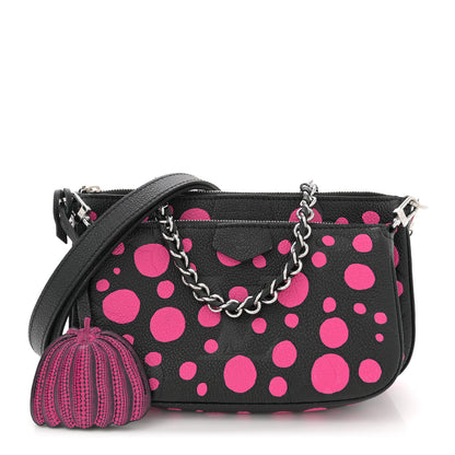Louis Vuitton LV X YK Empreinte Multi Pochette Accessories Black Fuchsia 1 of 11