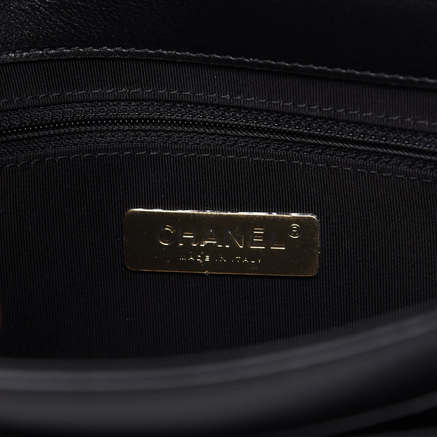 Chanel Calfskin Caviar Quilted Chain Handle Flap Black 8 of 10