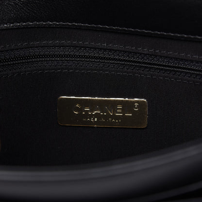 Chanel Calfskin Caviar Quilted Chain Handle Flap Black 8 of 10